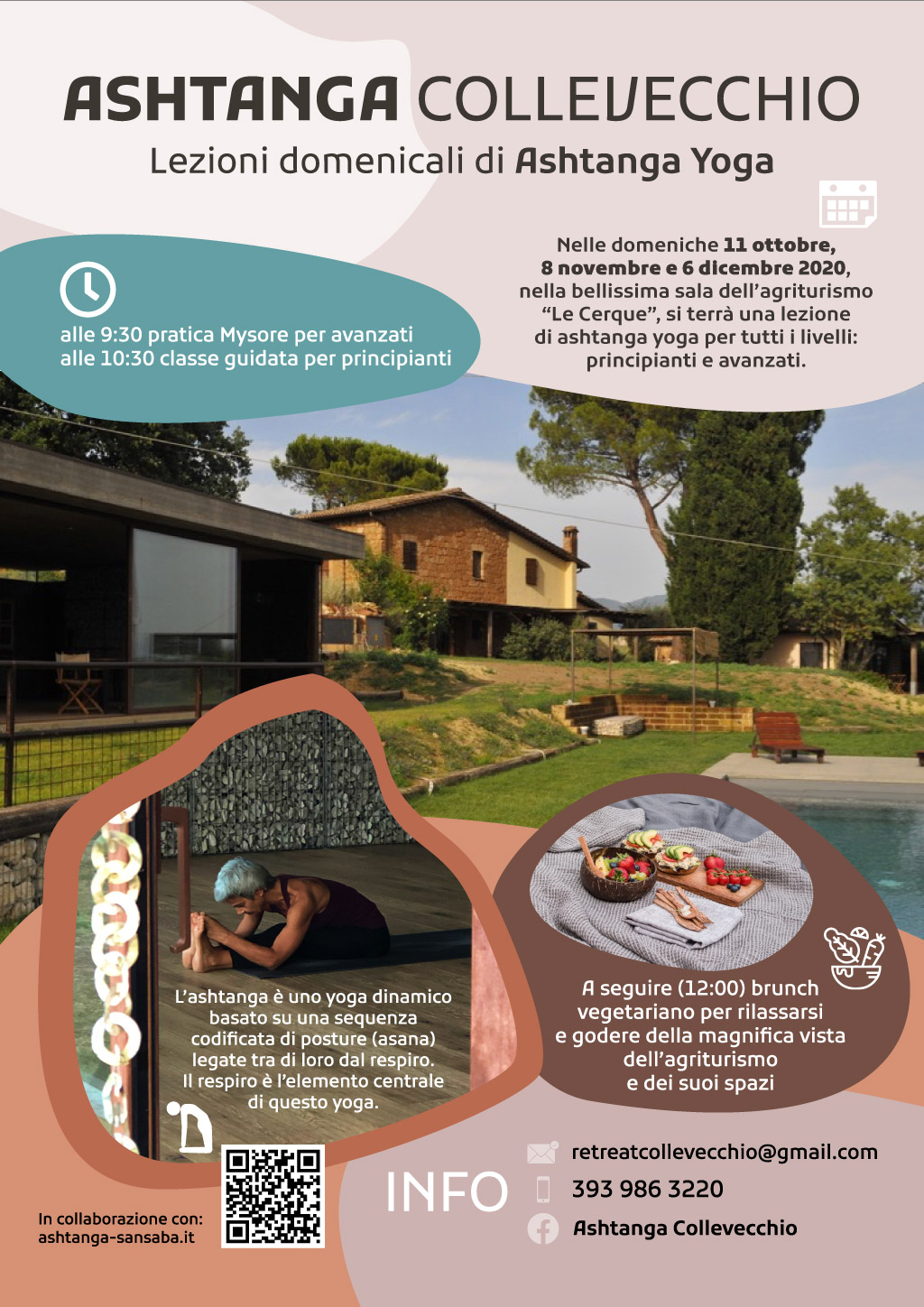 Lezioni di Ashtanga a Collevecchio in collaborazione con Ashtanga San Saba